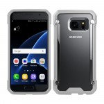 Wholesale Galaxy S7 Clear Defense Hybrid Case (Gray)